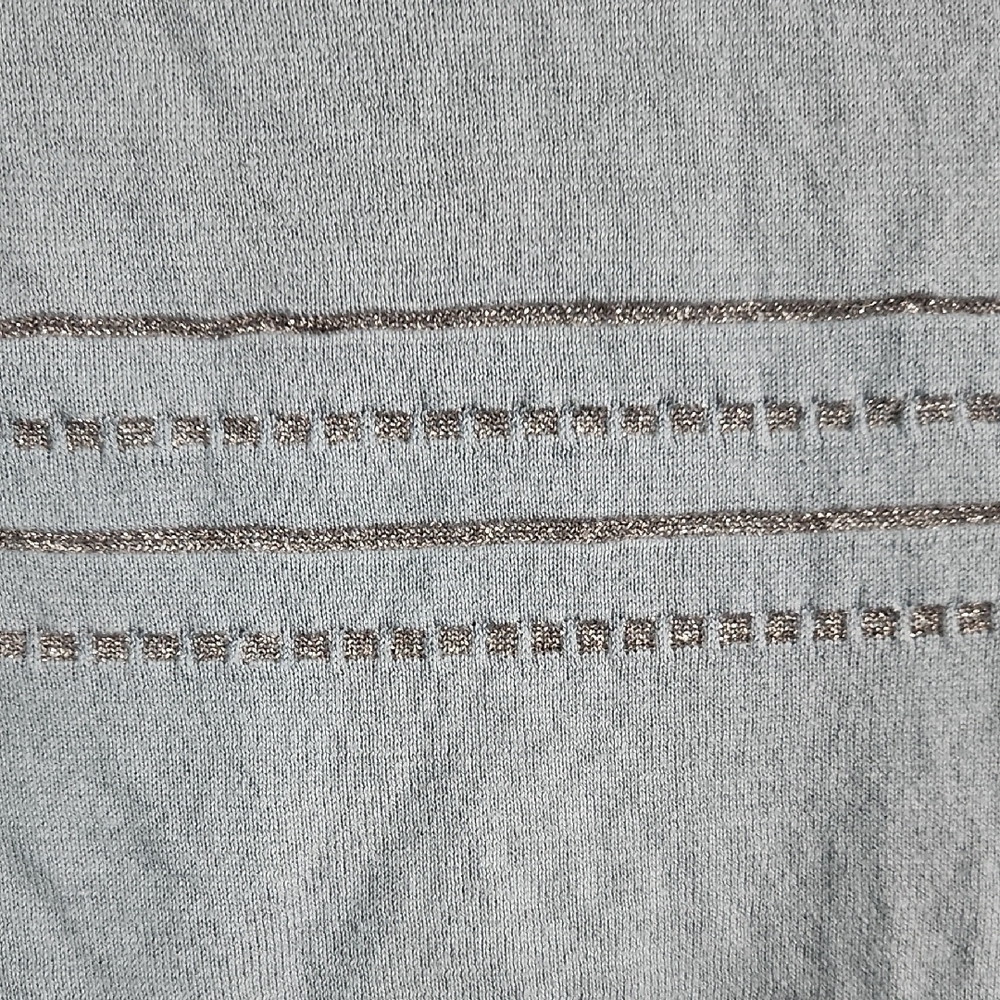 LOFT Blue Knit Top - Picture 3 of 4